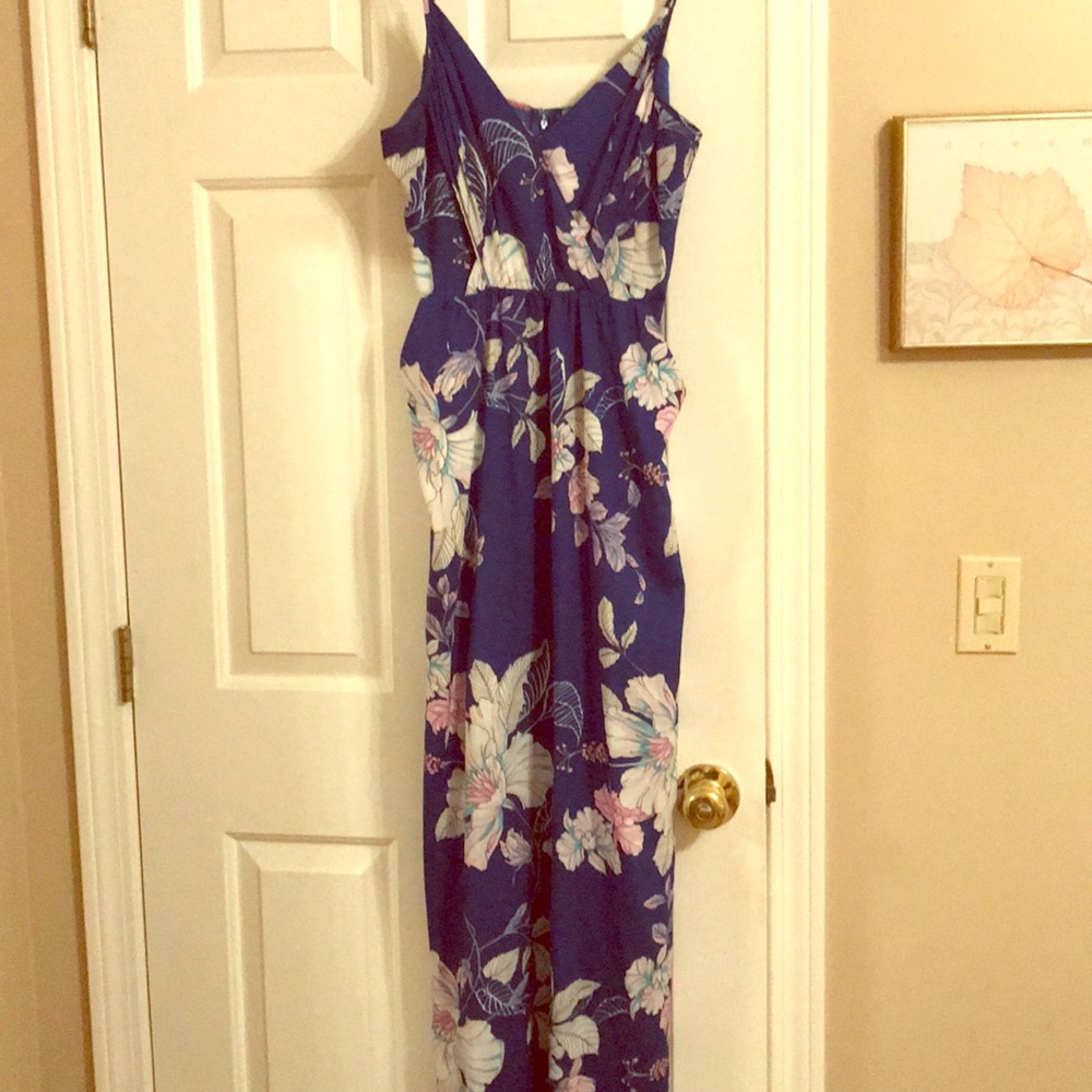 Yumi Kim Royal Blue Floral Maxi Dress